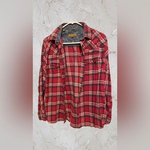 Women's Flannel Plaid Button Down Shirt Casual Blouses